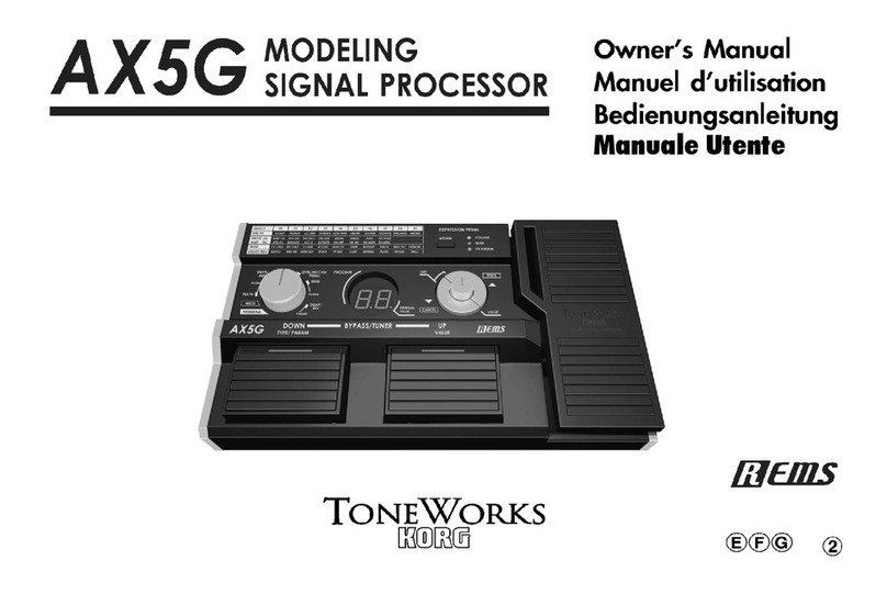 ToneWorks AX5G owner's manual ToneWorks AX5G owner's manual