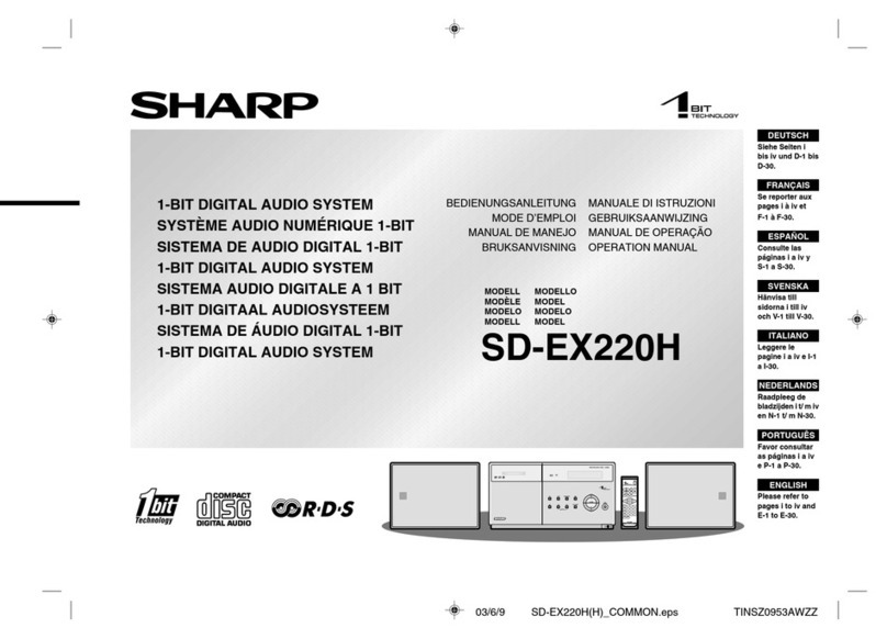 Sharp SD-EX220H Operation manual