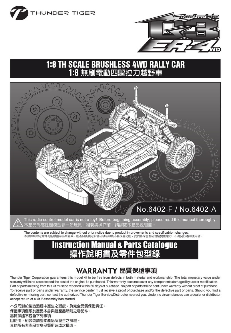 THUNDER TIGER G3 ER-4WD Installer manual