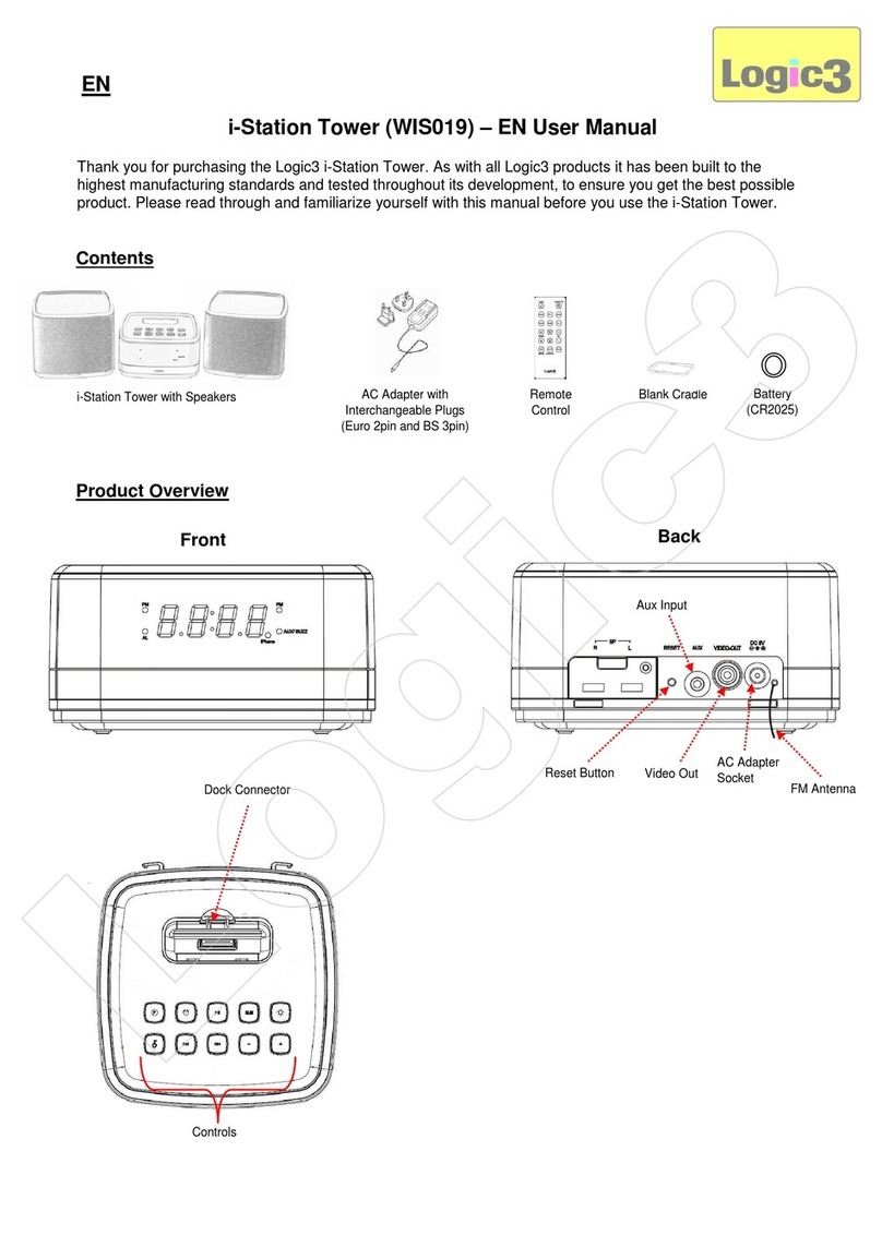 Logic3 i-Station Tower WIS019 user manual