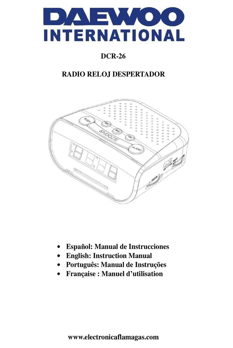 Daewoo DCR-26 User manual