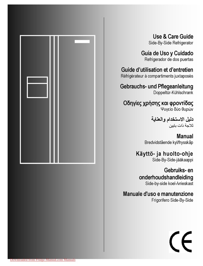 Frigidaire GLVC 25V7 User manual
