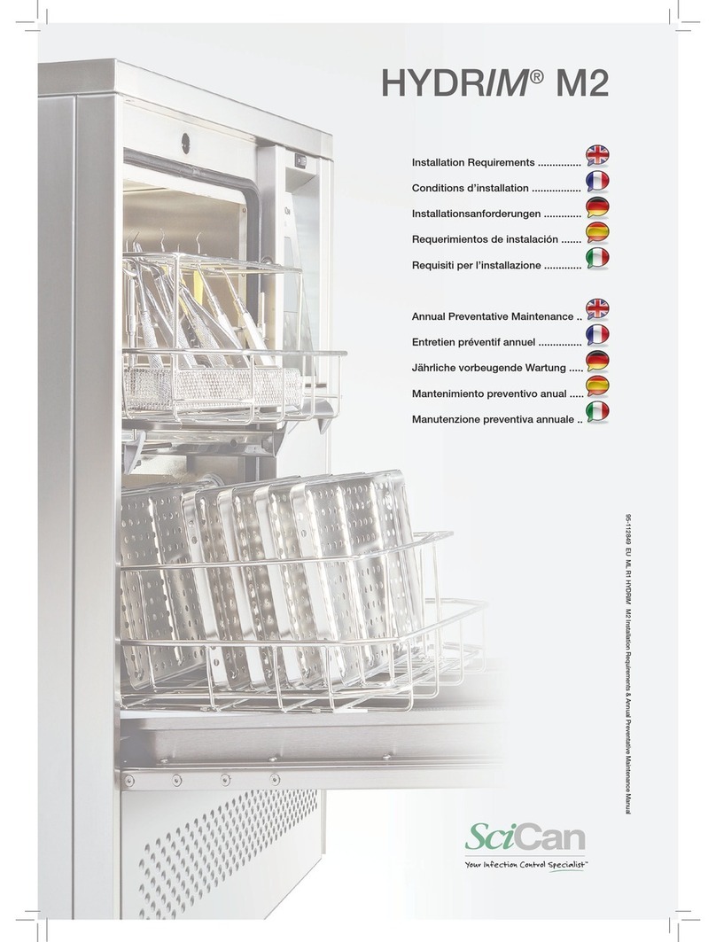 SciCan HYDRIM M2 Installation requirements