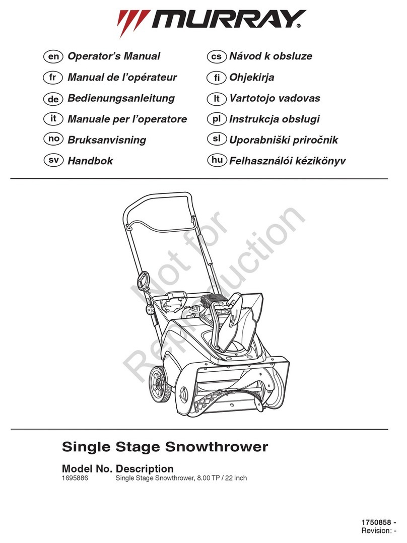 Murray 1695886 Operator's manual