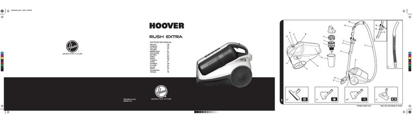 Hoover Rush Extra instruction manual
