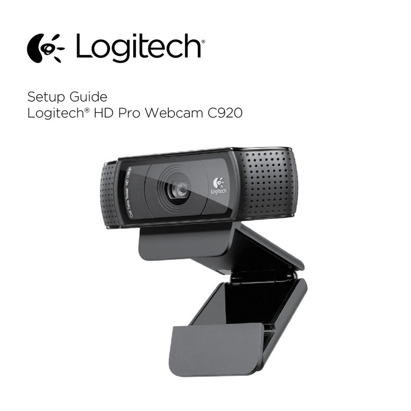 Logitech HD Pro Webcam C920 User manual Logitech HD Pro Webcam C920 User manual