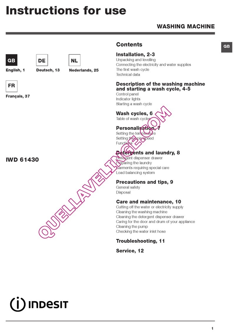 Indesit IWD 61430 Instructions for use