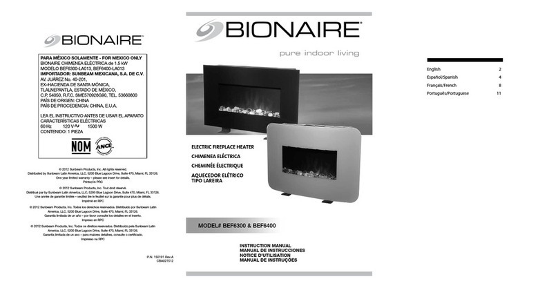 Bionaire BEF6300 instruction manual