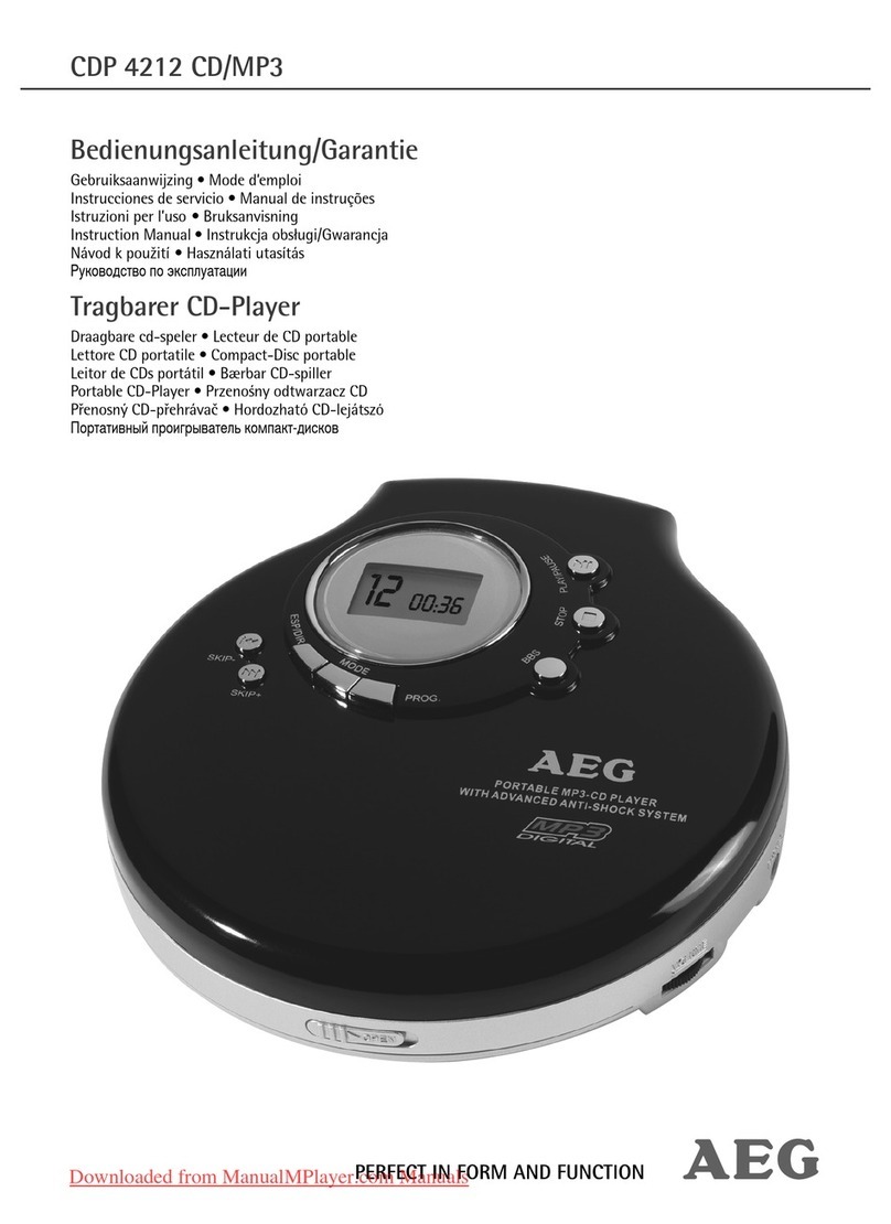 AEG CDP 4212 User manual AEG CDP 4212 User manual