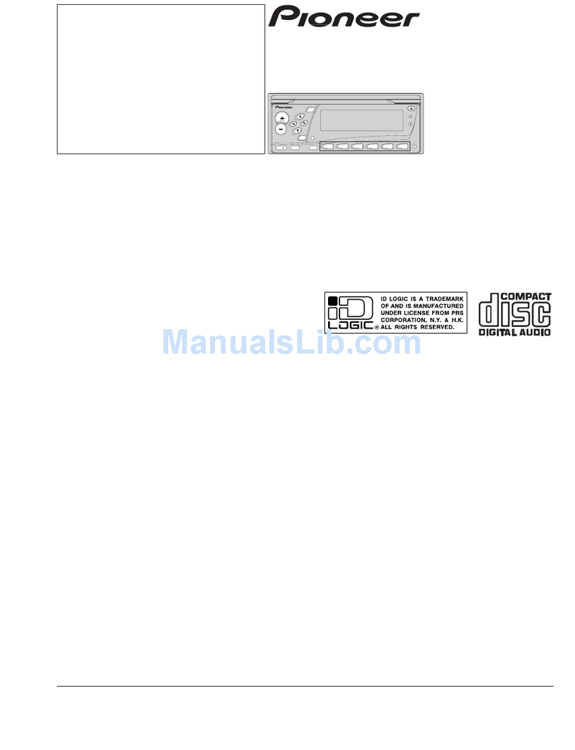 Pioneer DEH-P86DHR Service manual