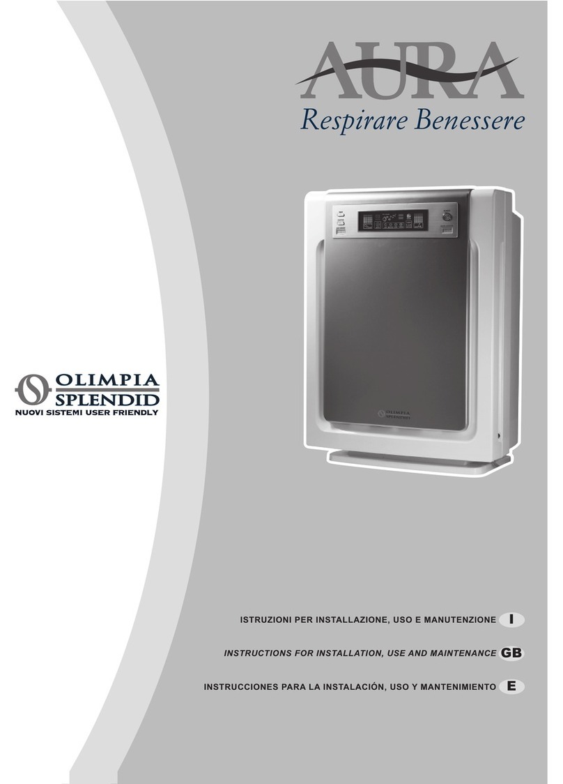 Olimpia splendid AURA Parts list manual Olimpia splendid AURA Parts list manual