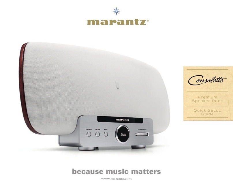 Marantz Consolette Quick setup guide