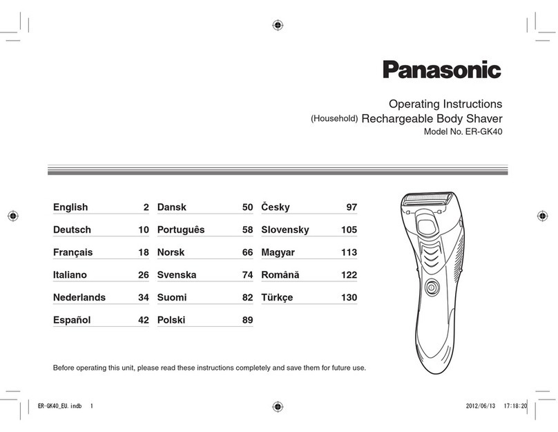 Panasonic ER-GK40 User manual