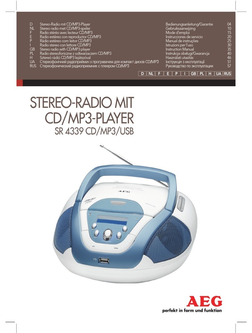 AEG SR 4339 User manual