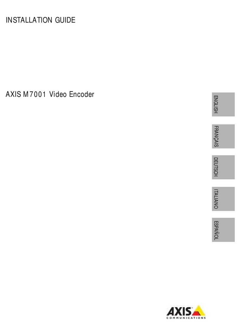 Axis M7001 installation guide