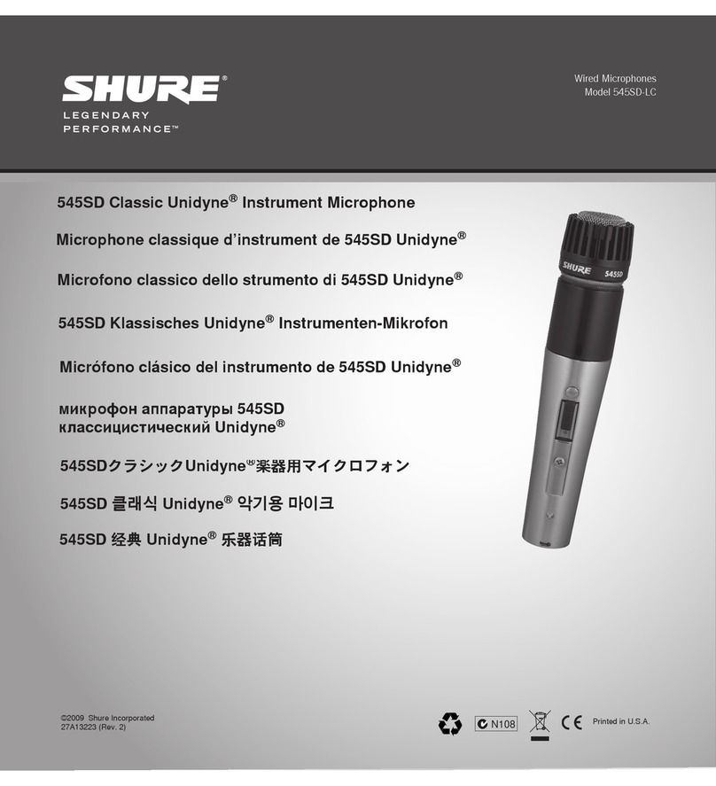 Shure 545SD-LC Classic Unidyne User manual