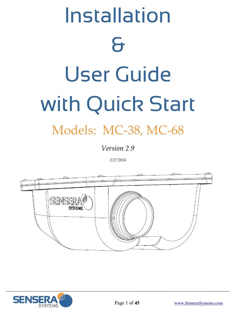 Sensera MC-38 Installation & user guide with quick start