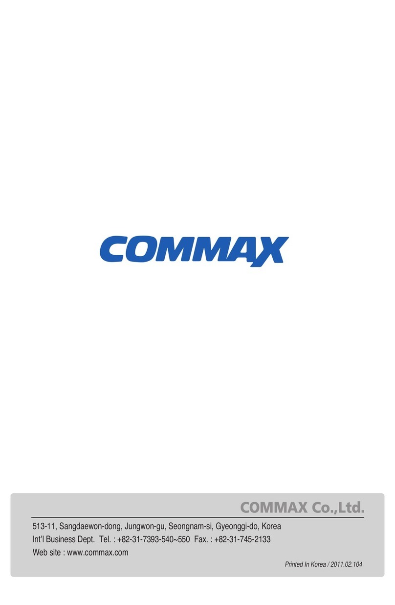 Commax DRC-4BGN user manual