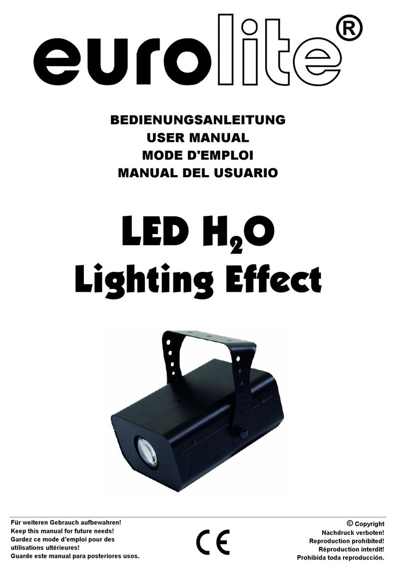 EuroLite LED H2O Water Effect IR user manual