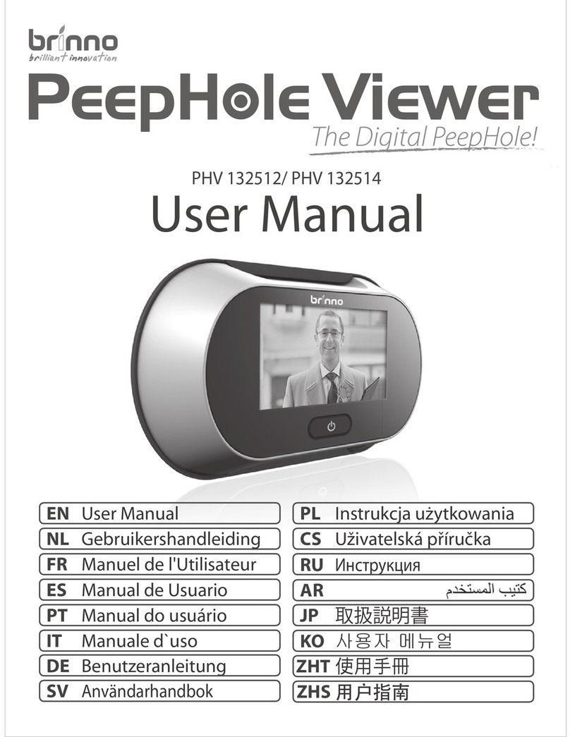 Brinno PeepHole Viewer PHV 132512 User manual