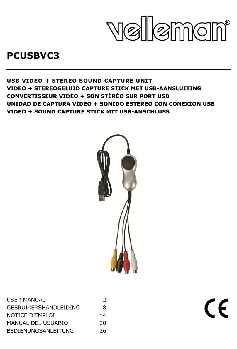 Velleman PCUSBVC3 User manual