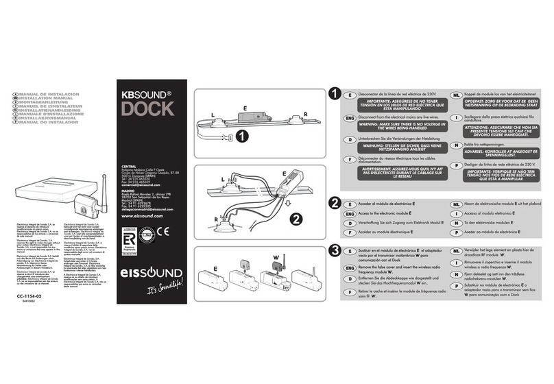 KBSOUND DOCK installation manual