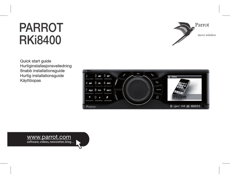 Parrot RKi8400 User manual Parrot RKi8400 User manual