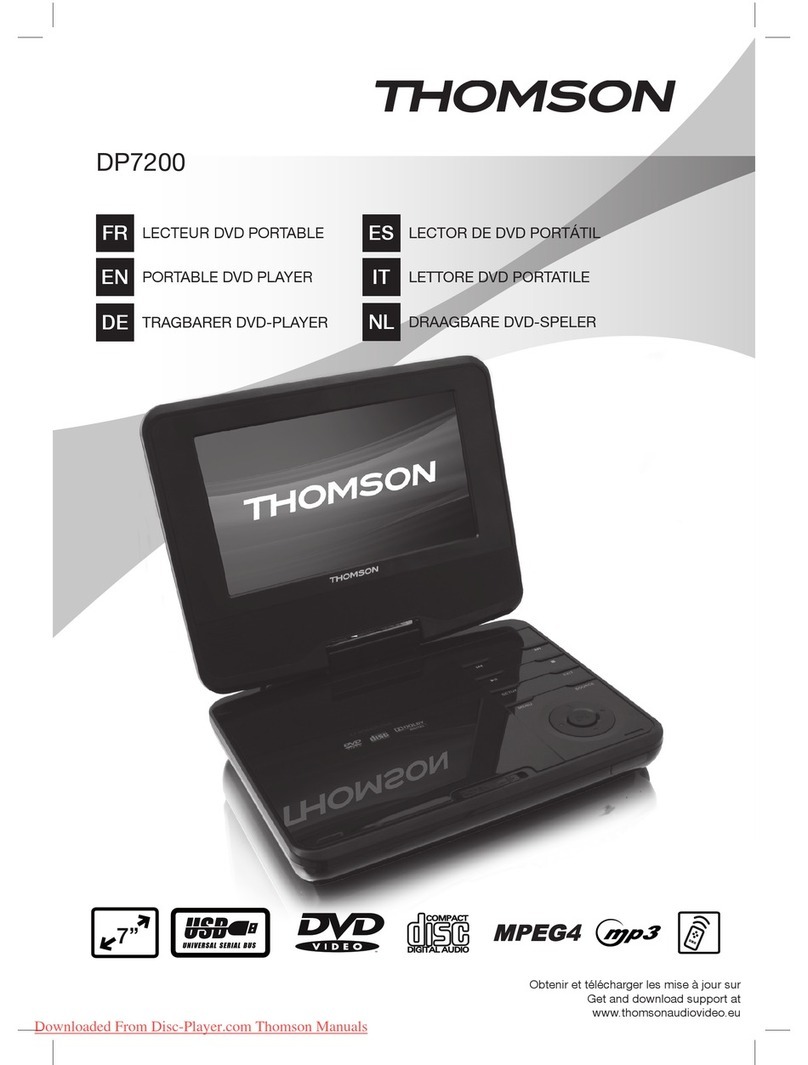 THOMSON DP7200 user guide
