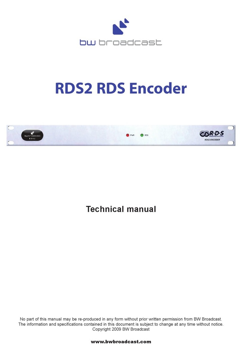 BW Broadcast rds2 Technical manual