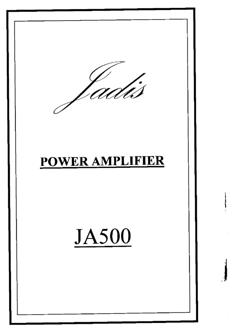 Jadis JA500 installation instructions