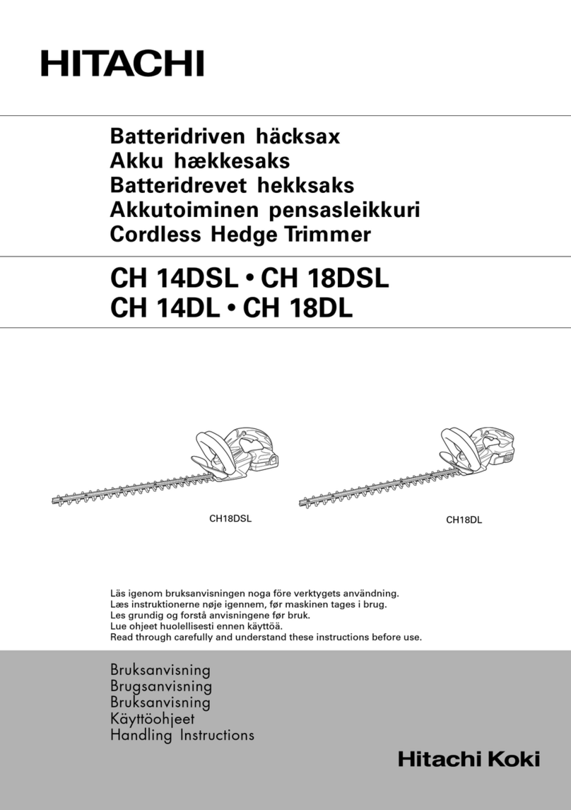 Hitachi CH 14DSL Handling instructions
