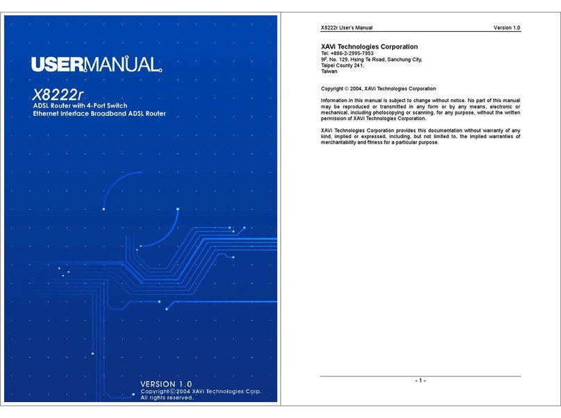 XAVi X8222r user manual