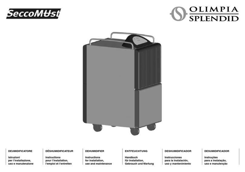 Olimpia splendid SeccoMust Instructions for installation, use and maintenance