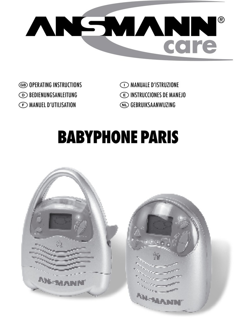 ANSMANN BABYPHONE PARIS operating instructions