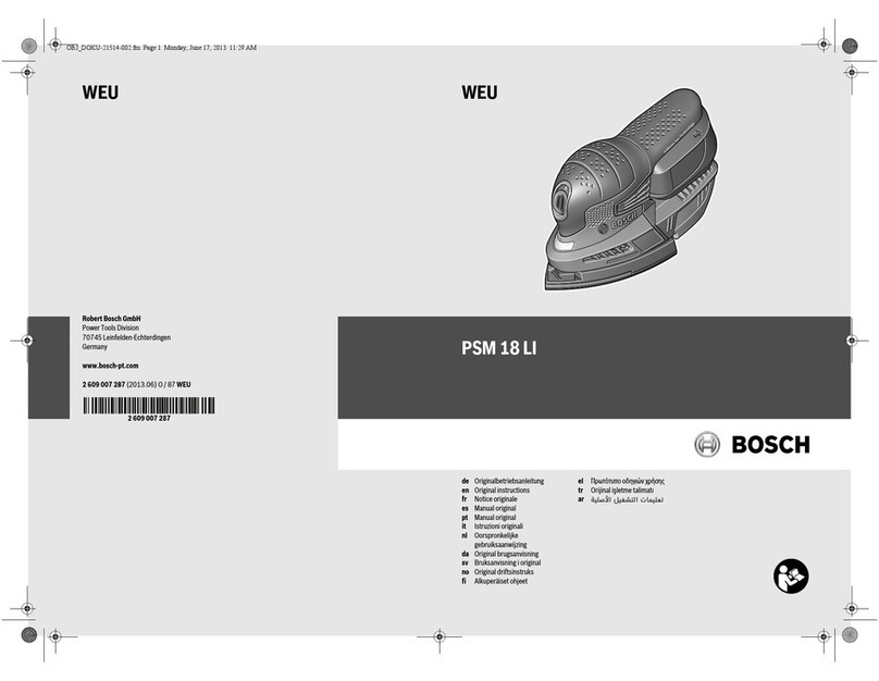 Bosch PSM 18 LI User manual