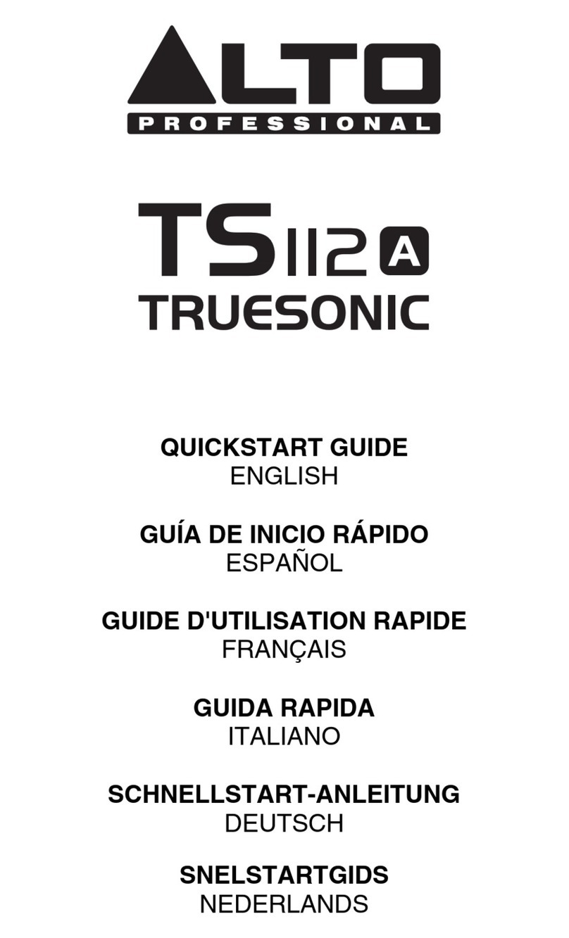Alto TS II 2 A Truesonic quick start guide