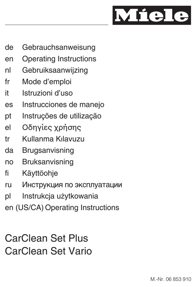 Miele CarClean Set Plus operating instructions