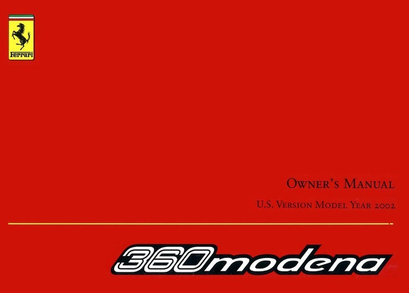 Ferrari 360 Modene 2002 owner's manual