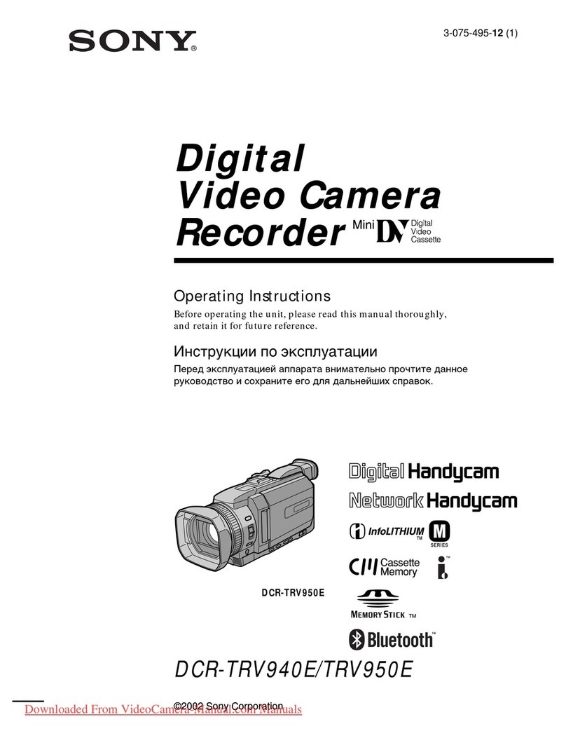 Sony Handycam DCR-TRV950E operating instructions