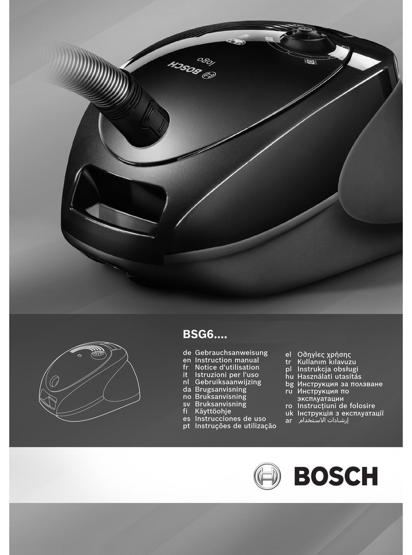 Bosch BSG6 Series User manual
