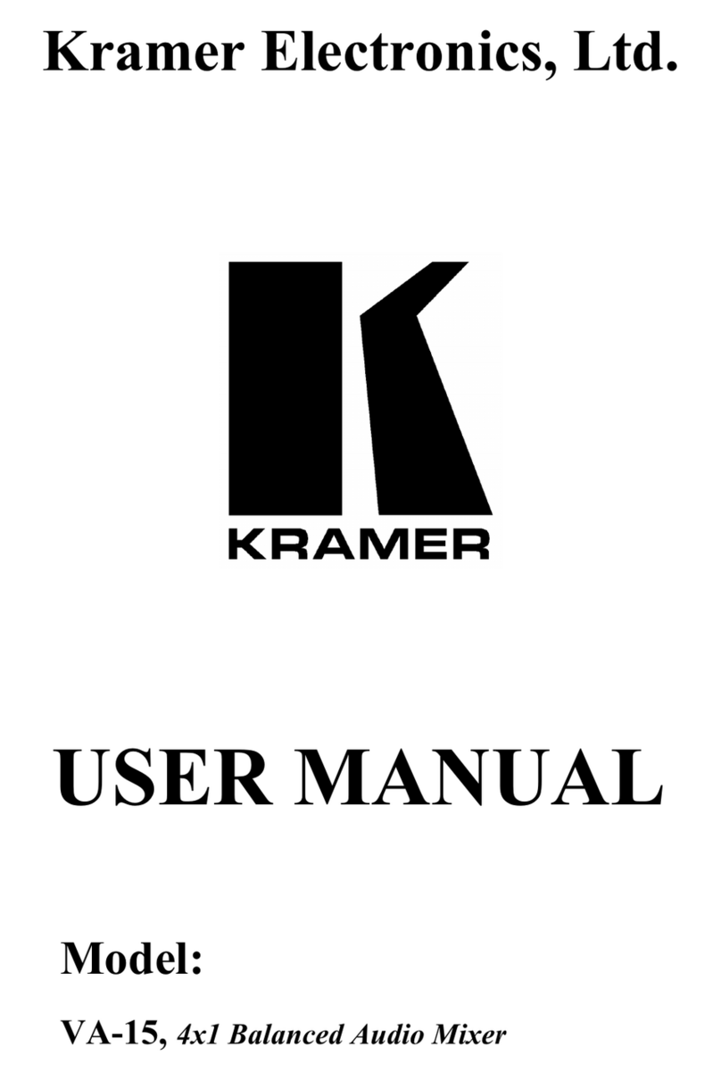 Kramer VA-15 User manual