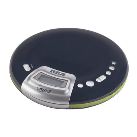 RCA RP2621 - Personal MP3/CD Player User manual