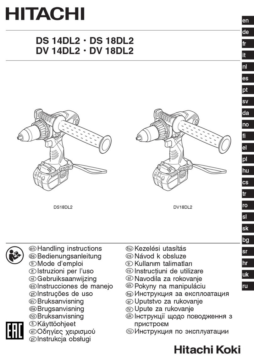 Hitachi DS 18DL2 Handling instructions