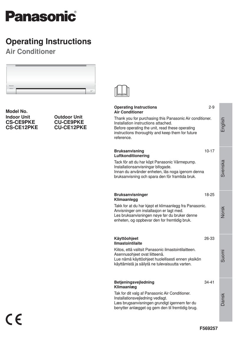 Panasonic CS-CE9PKE User manual