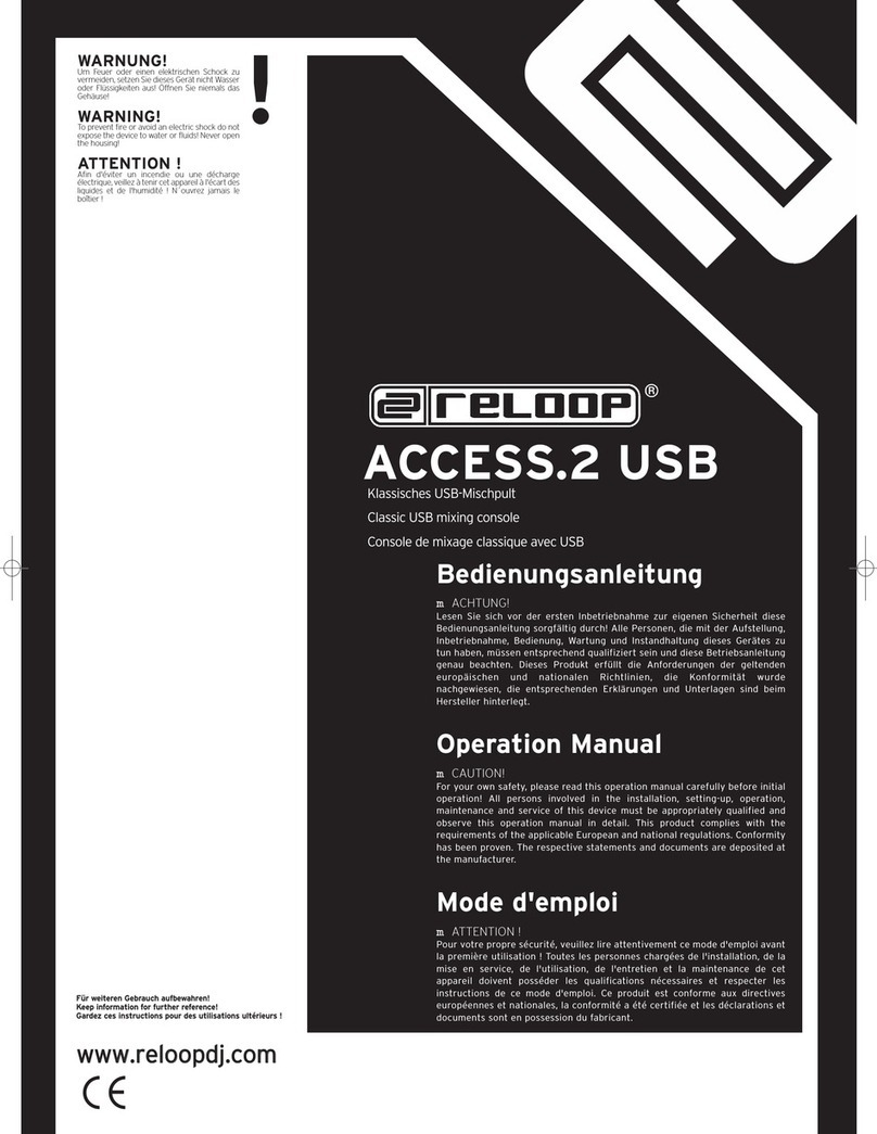 Reloop ACCESS.2 USB Operation manual