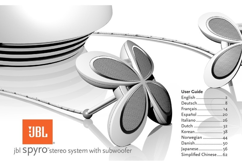 JBL spyro User manual