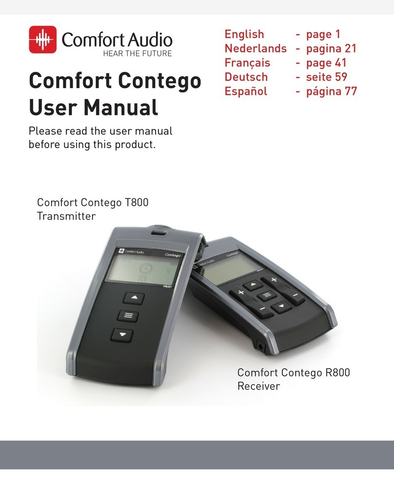 Comfort audio Comfort Contego T800 user manual Comfort audio Comfort Contego T800 user manual