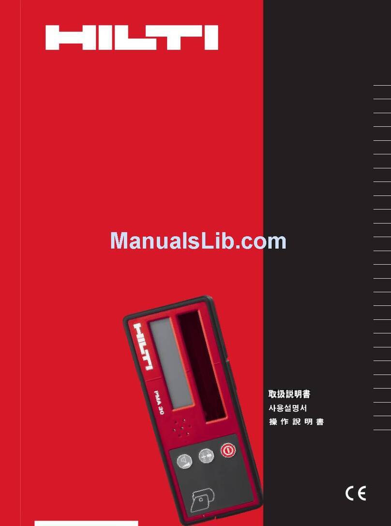 Hilti PMA 30 User manual