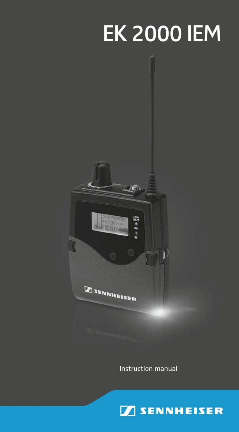 Sennheiser EK 2000 IEM instruction manual