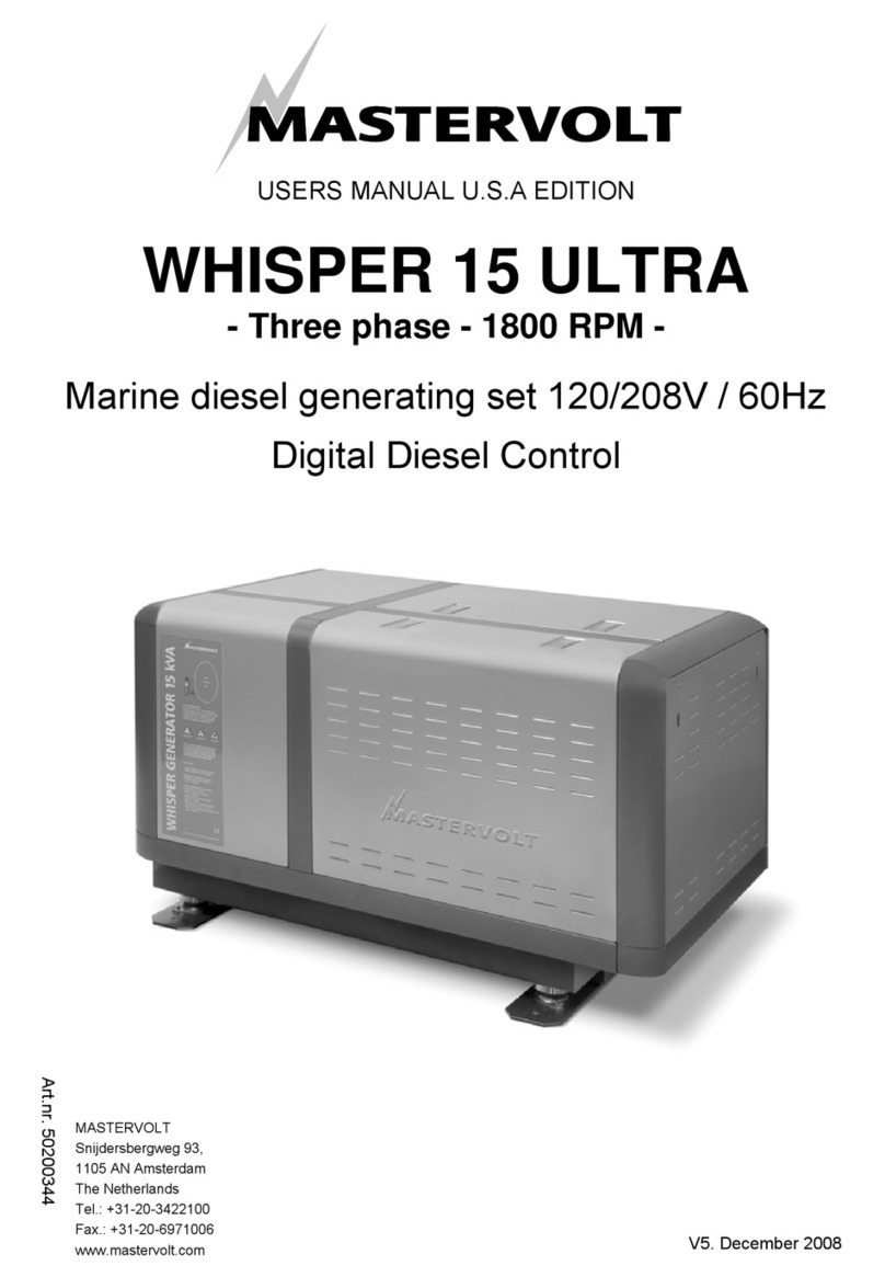 Mastervolt WHISPER 15 ULTRA user manual